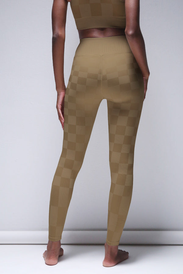 Checkered Legging in Pine Bark