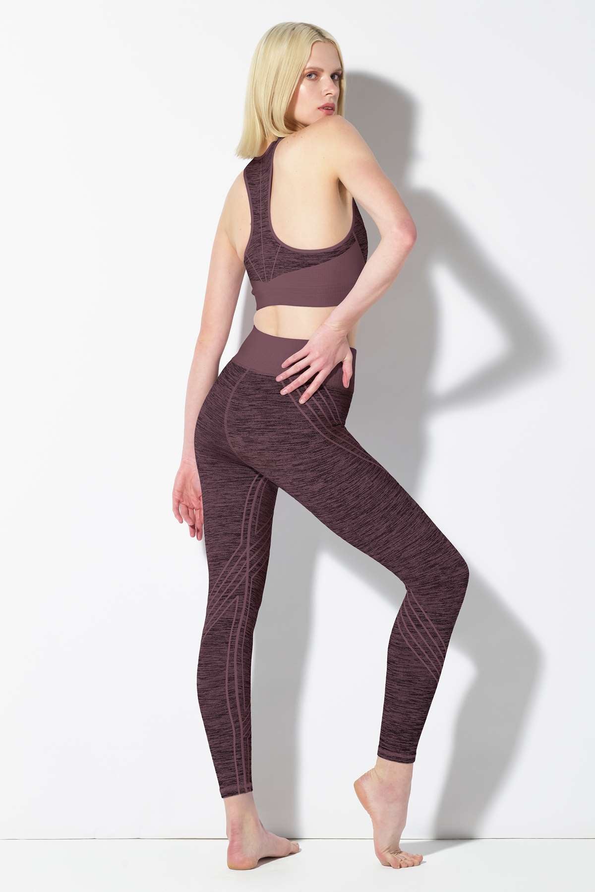 Victoria Secret PINK Seamless Workout Tight High Waist Leggings Cinnibar  Size S