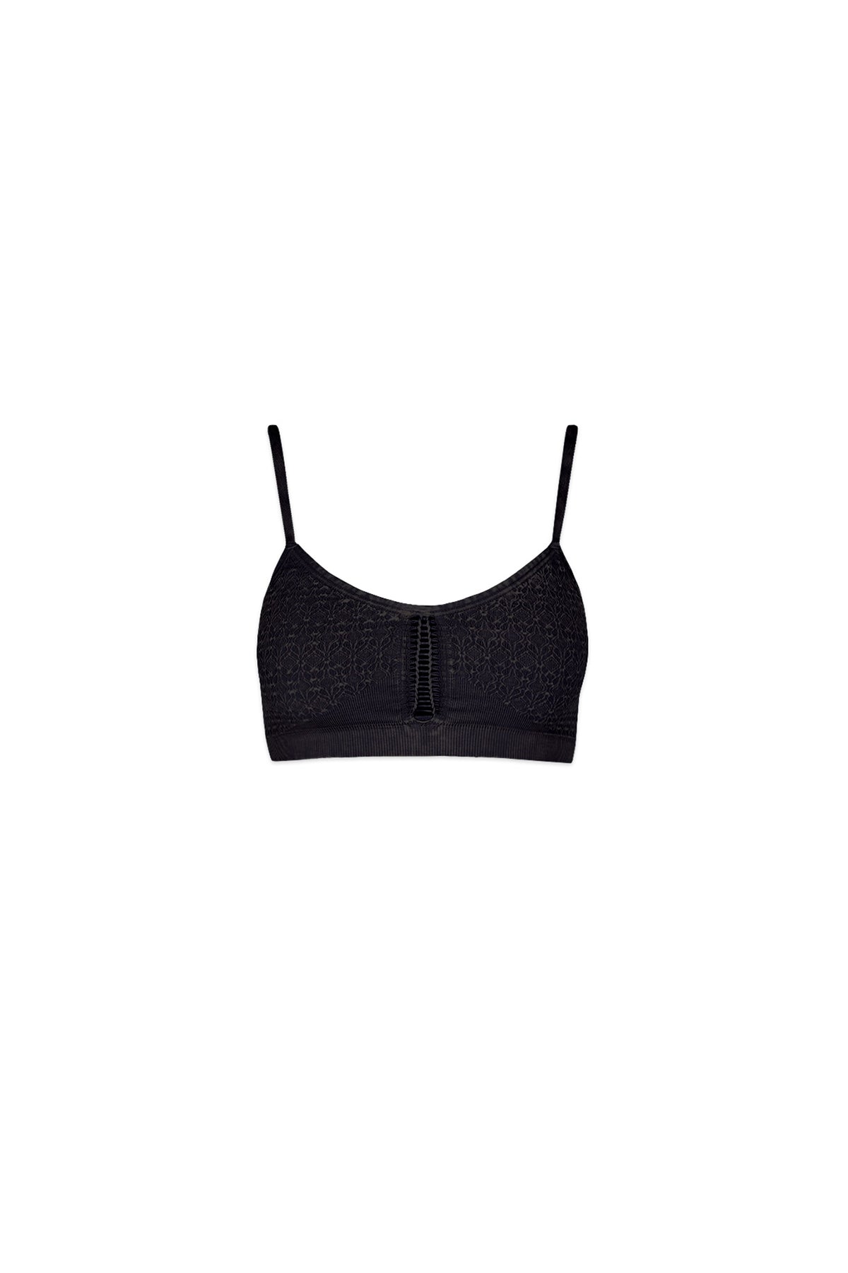 Lara Braid Bra in Vintage Black