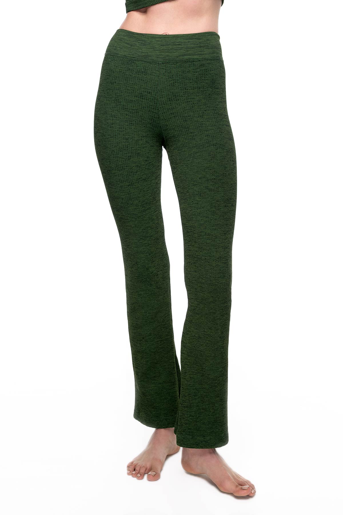 Margot Melange Flow Pant in Eden