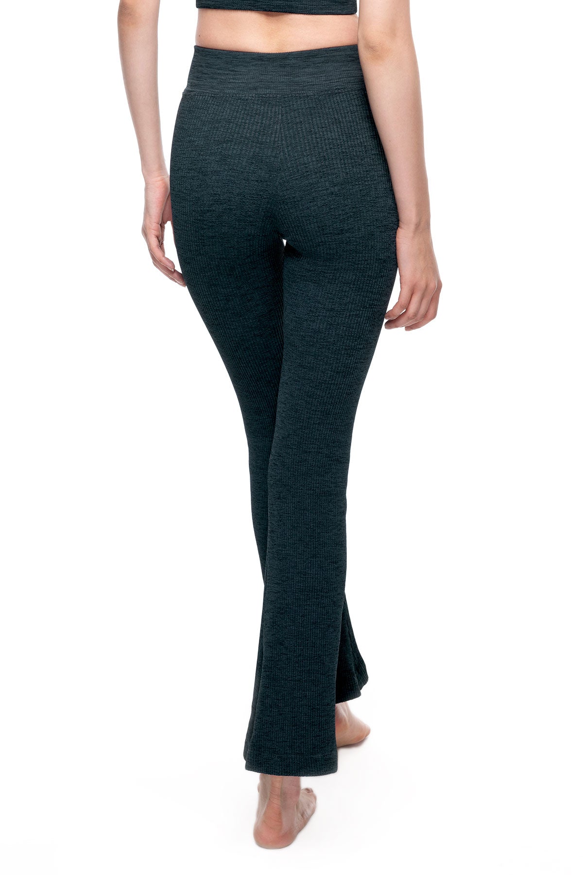 Margot Melange Flow Pant in Midnight Navy