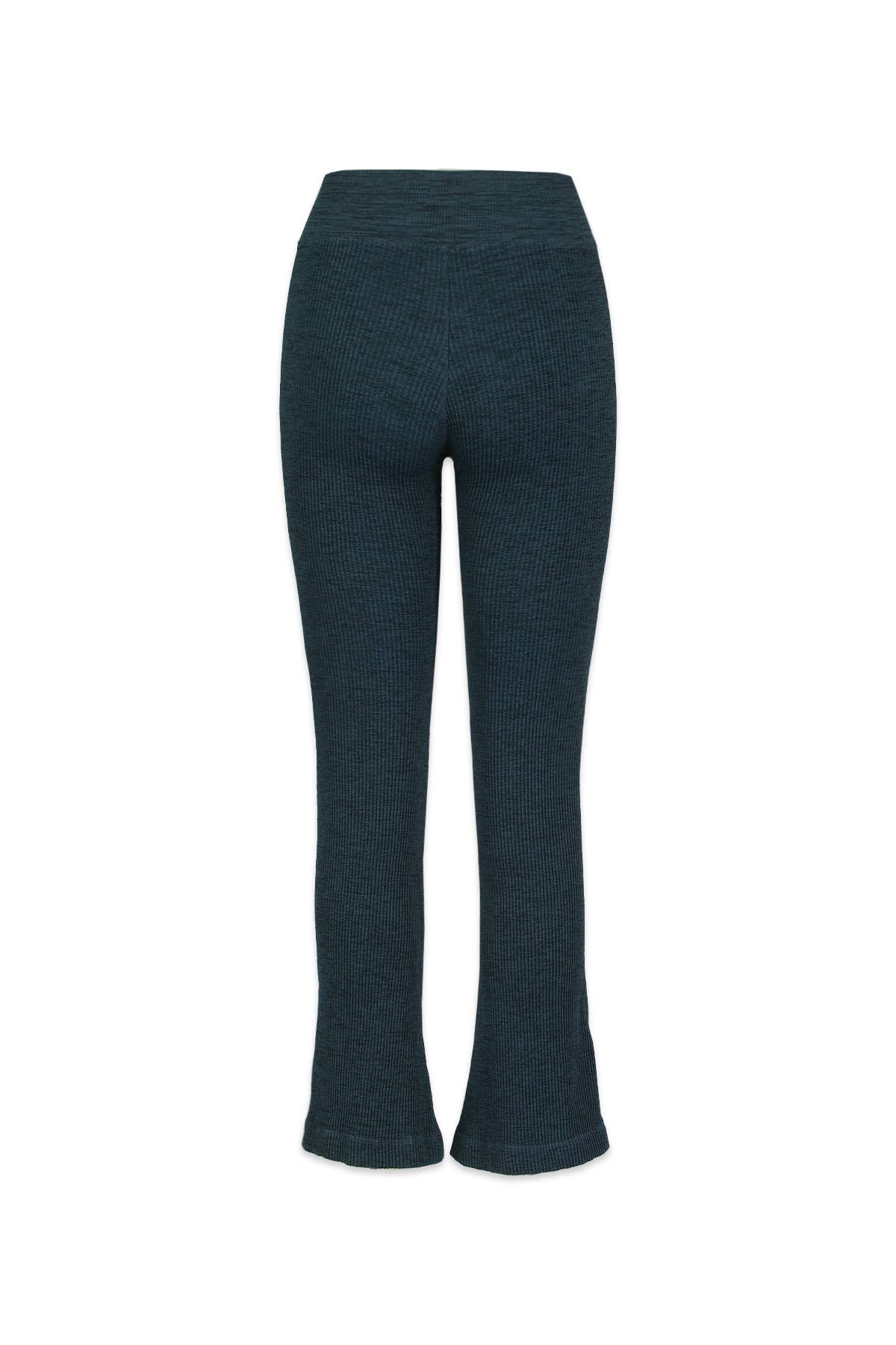 Margot Melange Flow Pant in Midnight Navy