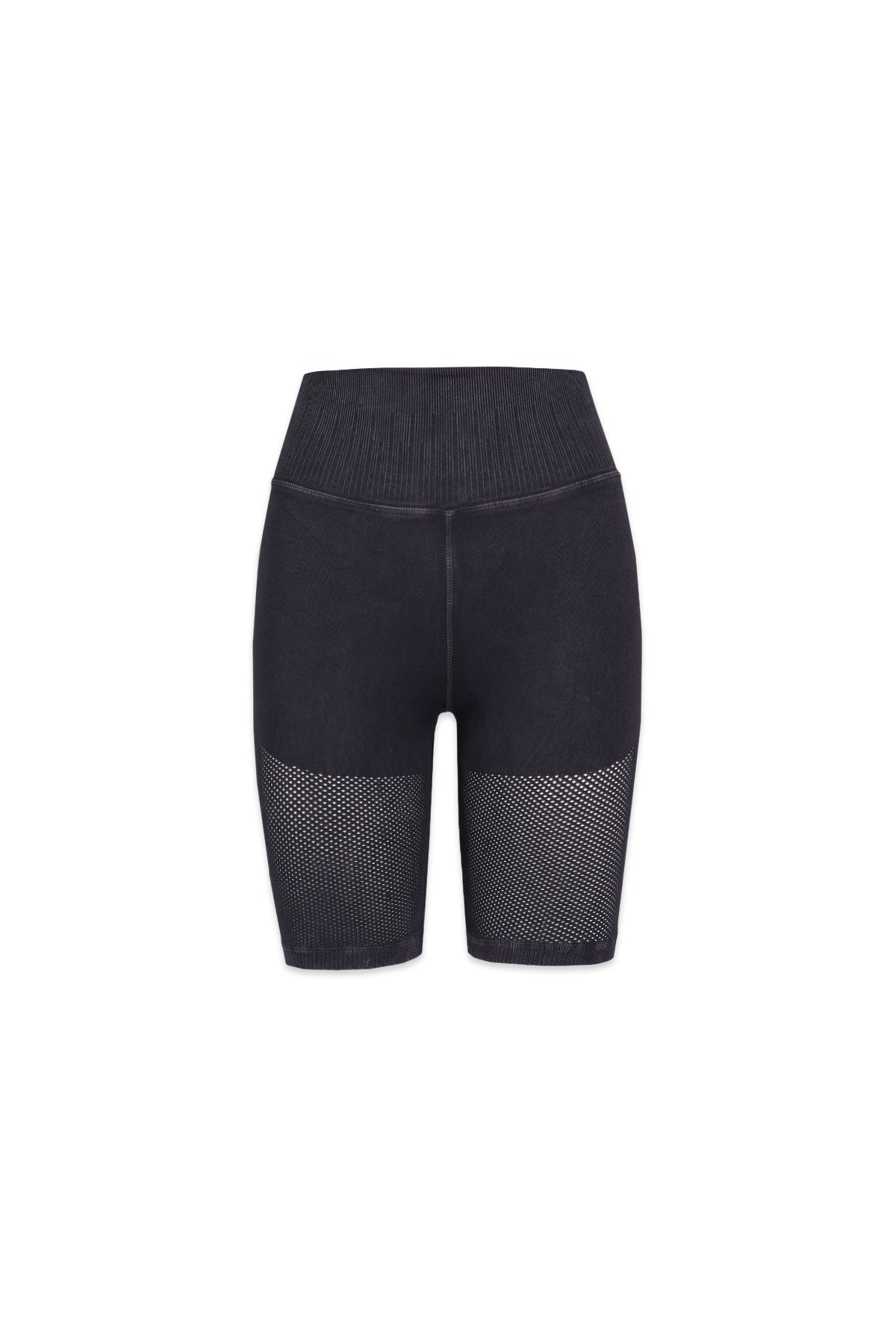 Mesh Biker Shorts in Vintage Black