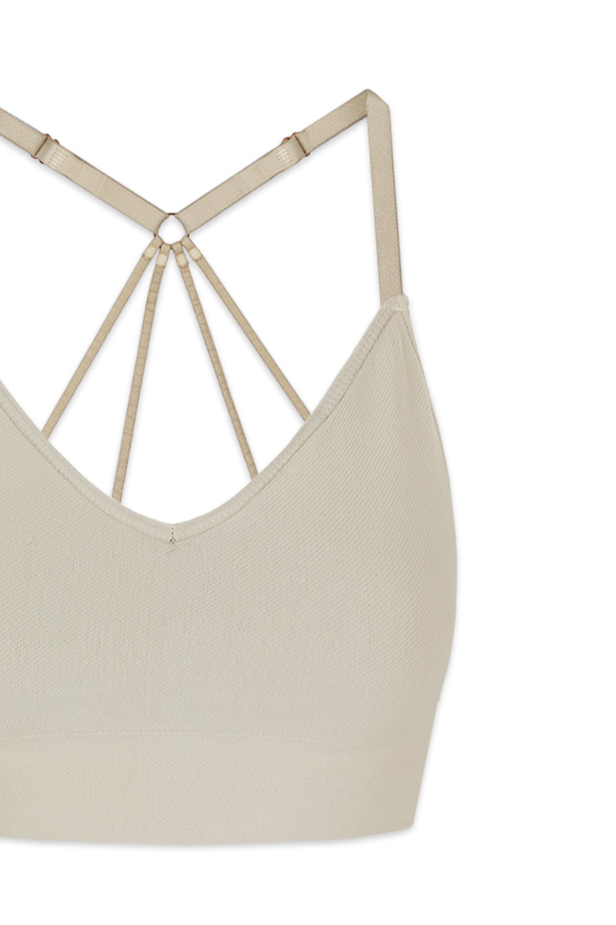 Supplex Bella Strappy Bra in Warm Stone