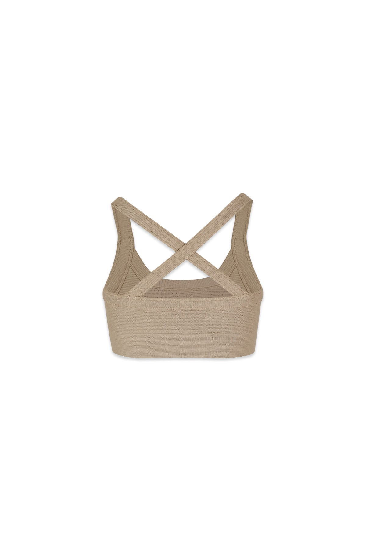 Tiann Crossback Bra in Desert Taupe