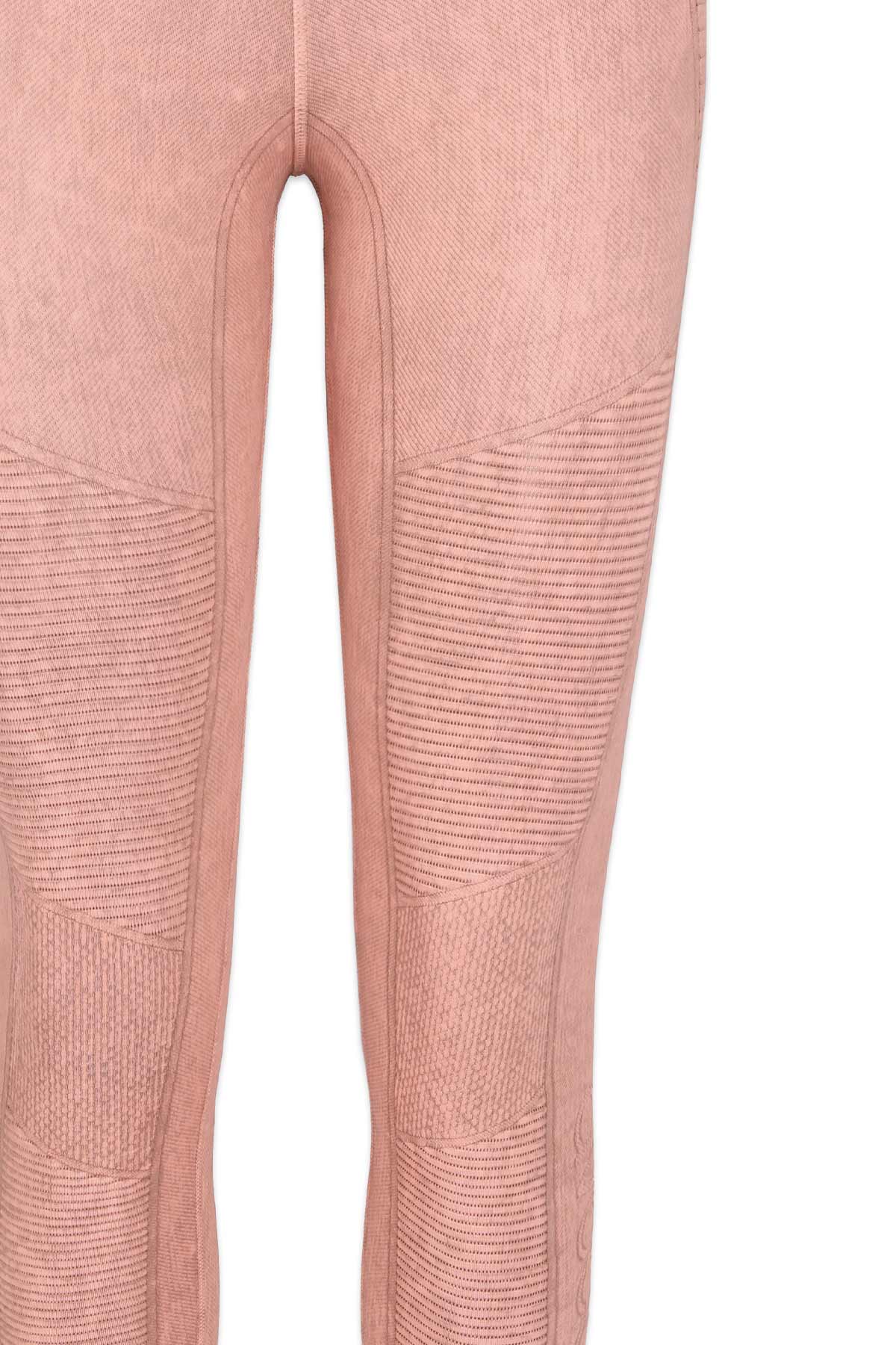 Pink Seamless Ribbed Leggings|110325102-Sepia-Rose