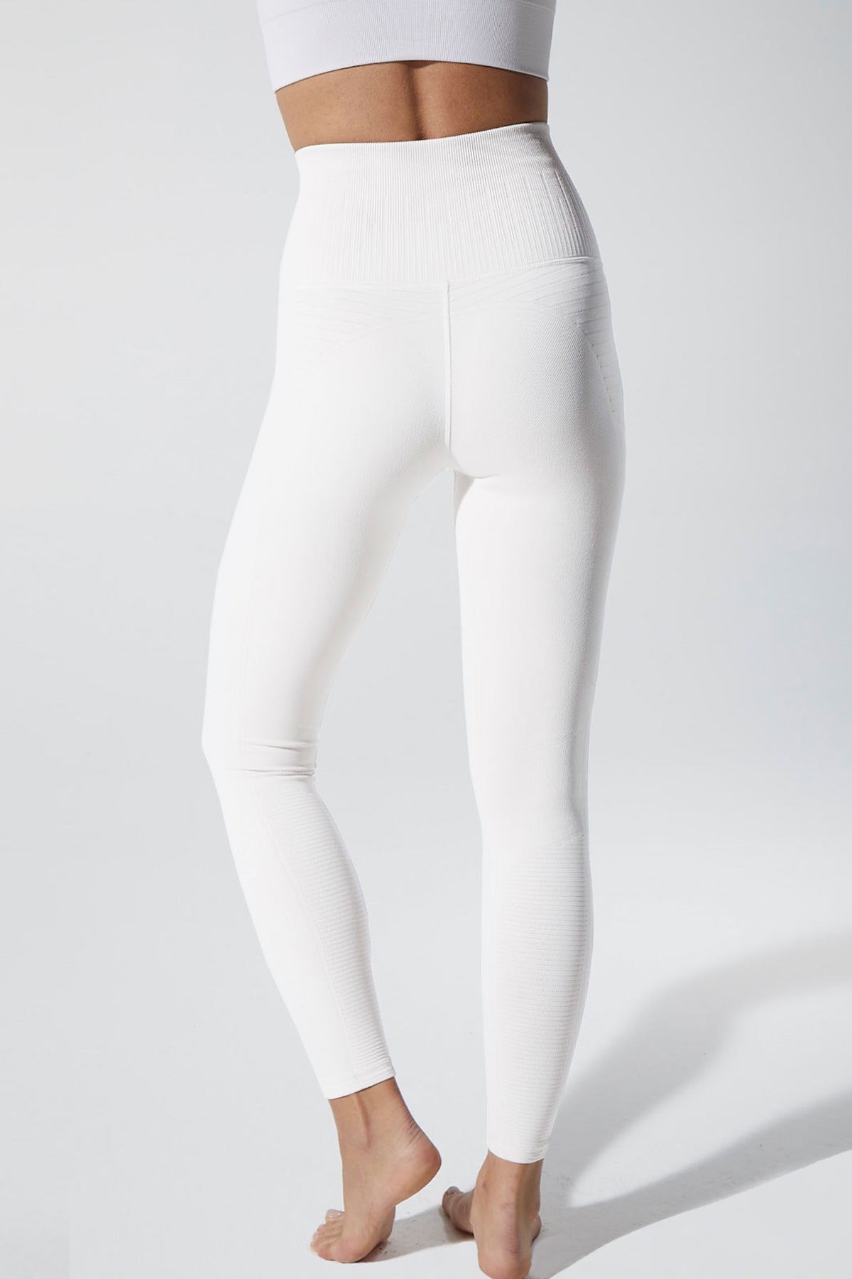 Avocado - Lurex Pinstripe Legging in White – Gym & Tonic
